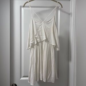 Size small white flowy mini dress